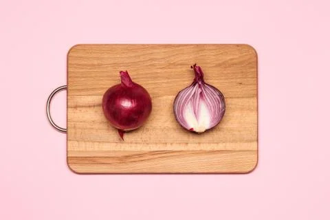 Two Violet Onions Stock Photos