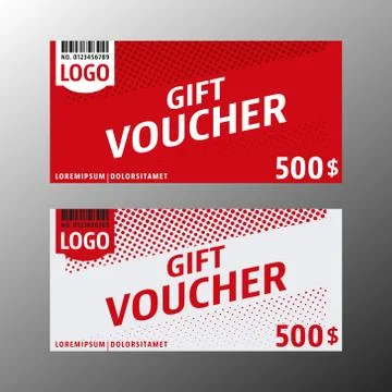 Two vouchers Stock Illustration