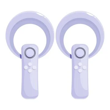 Two vr controllers for immersive gaming experience イラスト素材