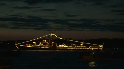 Two warships Stock Footage 619490