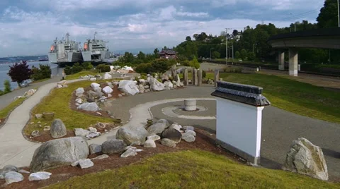 Two warships Stock Footage 38184617