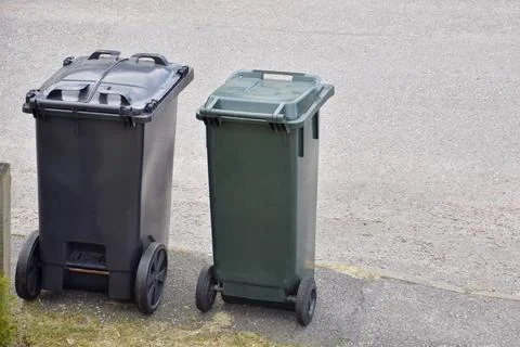 Two waste bins. Stock Photos