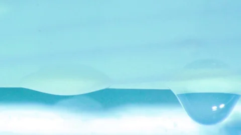 Two water drops Stock Footage 98545736