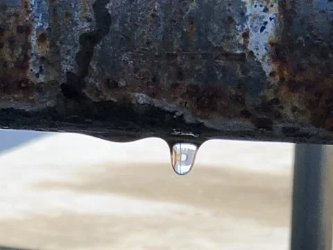 Two water points 스톡 사진