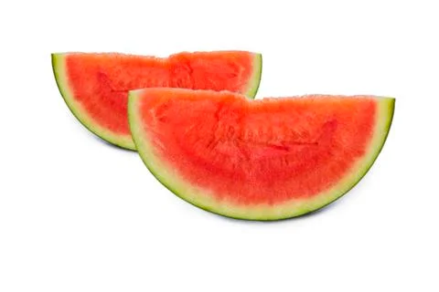 Two watermelon slices Stock Photos