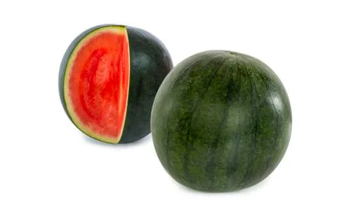 Two watermelons Stock Photos
