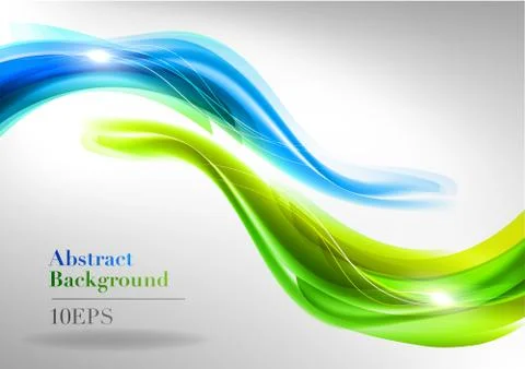 Two waves Stock Illustration