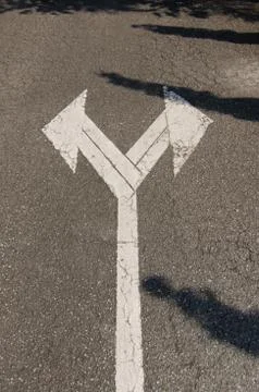 Two way arrow Stock Photos
