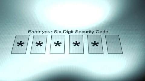 Two Way Authentication Prompt - Code Entered Stock Footage 319506560