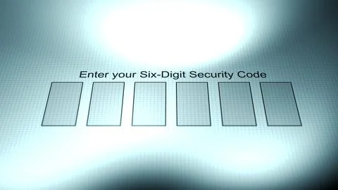 Two Way Authentication Prompt for Security Code0 Stock Photos