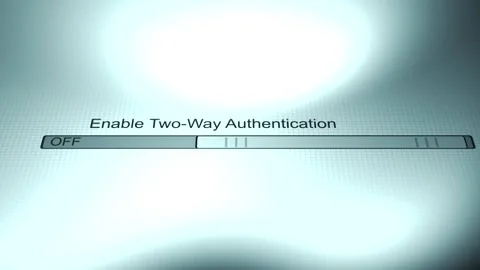 Two Way Authentication Turned Off on Bank Device Video stock 319506561