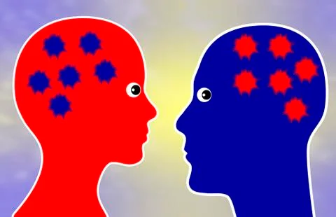Two way communication Illustrazione stock
