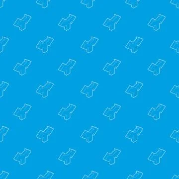 Two way direction arrow pattern vector seamless blue Ilustración de archivo