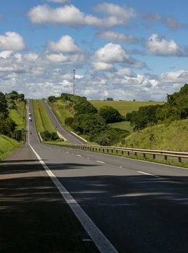 Two-way highway. Stock Photos