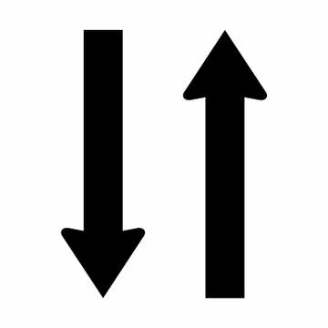 Two way icon Stock Illustration
