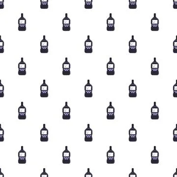 Two way radio communication device seamless pattern 스톡 일러스트