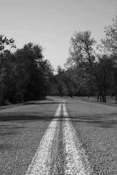 Two-Way Road Foto stock