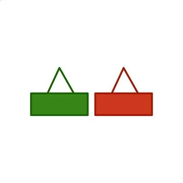 Two-way signboard icon. Two-way signboard. illustration of two  signboards Stock Illustration