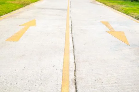 Two way traffic arrows Stock Photos