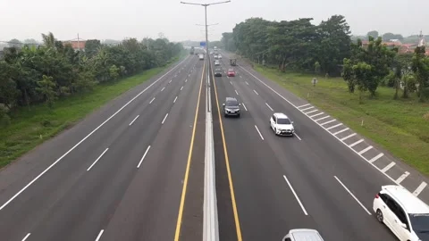 Two-way traffic on the expressway Stock Footage 219610778