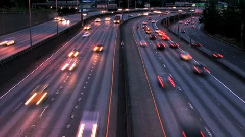 Two way traffic Stock Footage 7907521