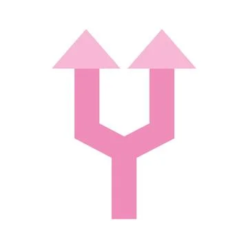 Two ways arrow flat style icon vector design Stock Illustration