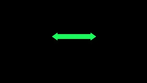 Two ways arrow icon animated video Stock Footage 290914965