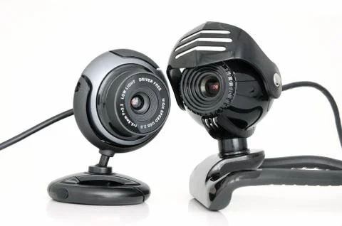 Two web-cameras Stock Photos