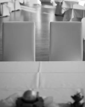 Two wedding chairs Stock Photos