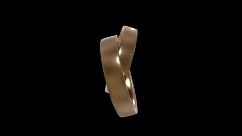 Two Wedding Rings Stock Footage 71139984