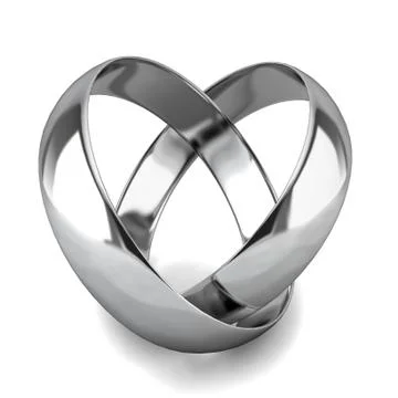 Two wedding rings Stock Illustration