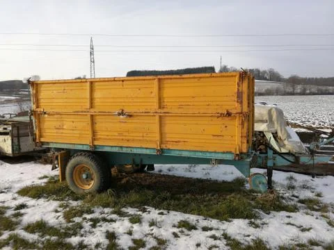 Two-wheels TRAILER  younger Stock Photos