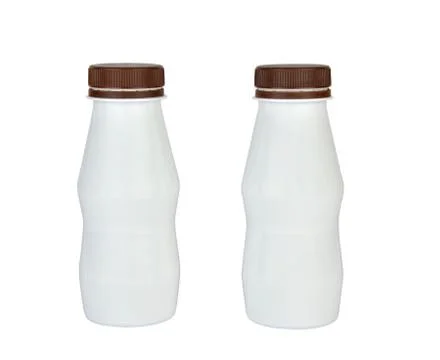 Two White Bottles - Isolated Stock Photos