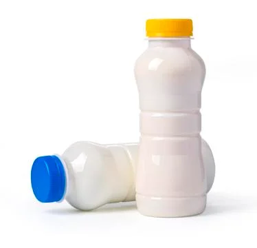 Two white bottles Stock Photos