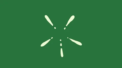 Two white circles and screen dots flower snow logo large spots 스톡 동영상 337029503