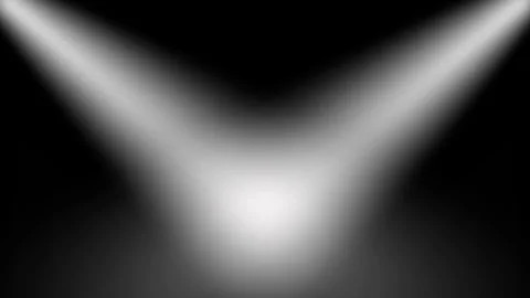 Two white searchlights sweeping  scanning side to side. Stockbeeldmateriaal 343882845