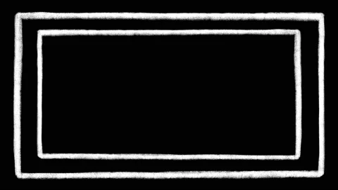 Two white self drawing doodle frames, stop motion hand drawn animation Video stock 220507544