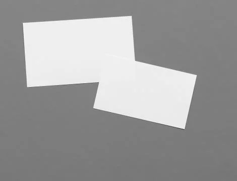 Two white sheet on gray background Foto stock