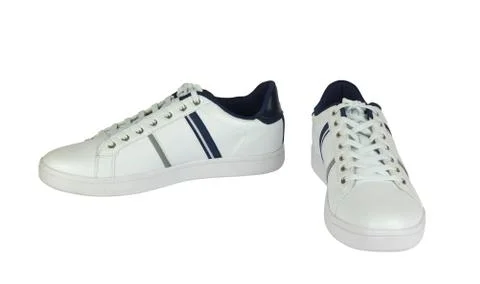 Two White Sneakers Stock Photos