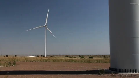 Two windmills Stock Footage 78512842