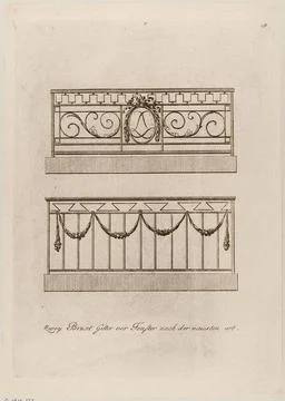 Two window railings, sheet 4 from a sequence of bars. . Copyright: xpiemag... Stock Photos