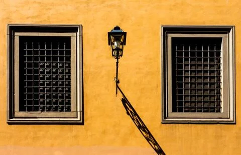 Two windowa facade 写真素材