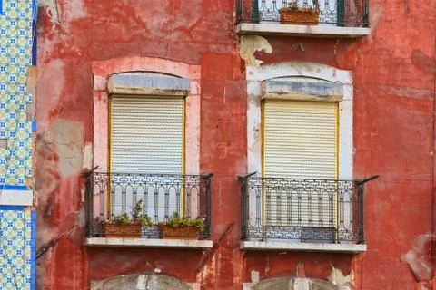 Two windows Stock Photos