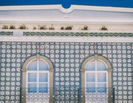 Two windows, tavira Stock Photos