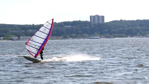 Two Windsurfers Video stock 87877763