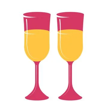 Two Wine Glasses Stock-Illustration