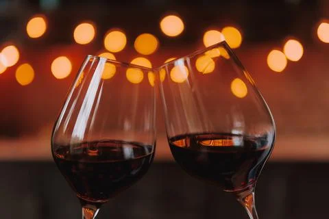 Two wine glasses Foto stock