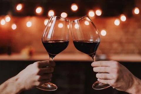 Two wine glasses Foto stock