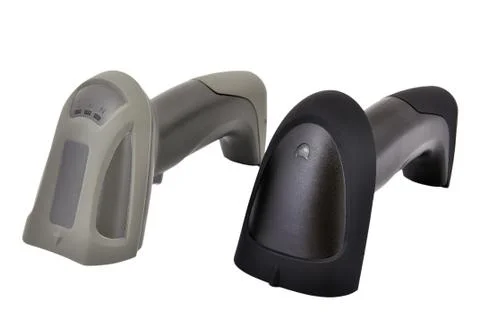 Two wireless bar code reader Stock Photos