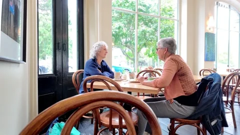 Two women chat Stock Footage 326836479